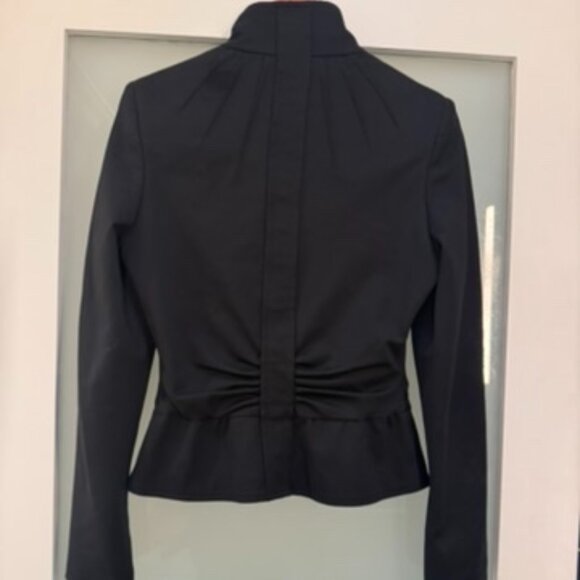 Gucci Tailored Double-Zip Jacket — Black, Gold Hardware, Made in Italy (Size 44) - Picture 4 of 13